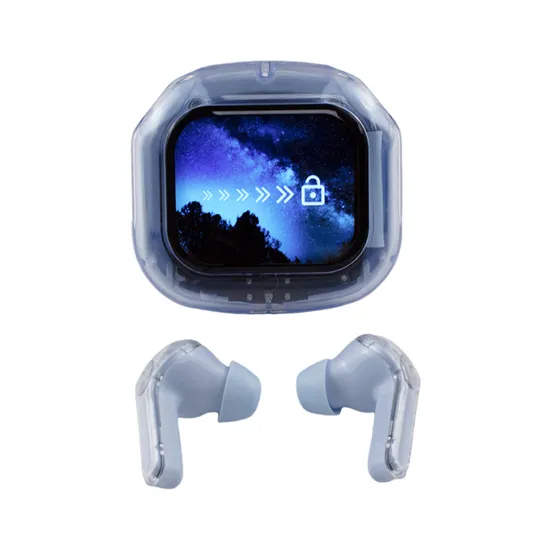 Air Max LCD Display Transparent Earbuds