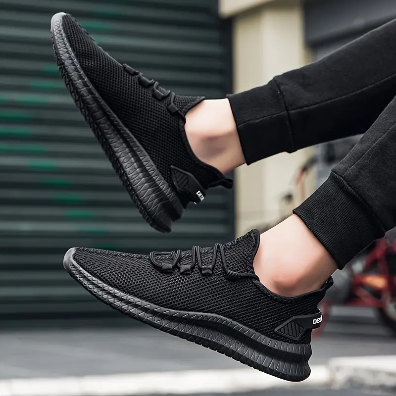 Mens Blk Sneakers