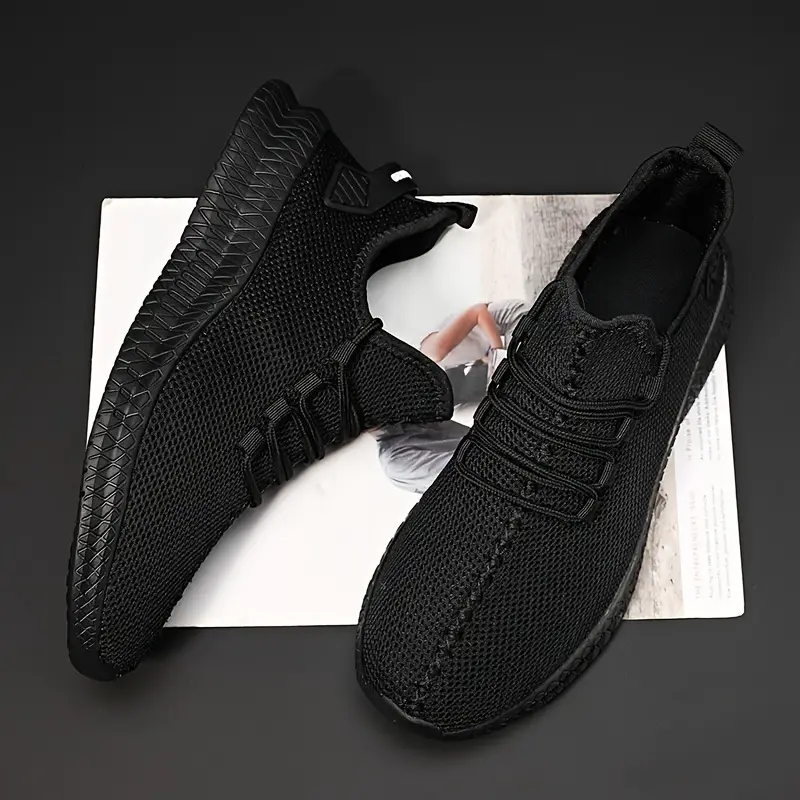 Mens Blk Sneakers